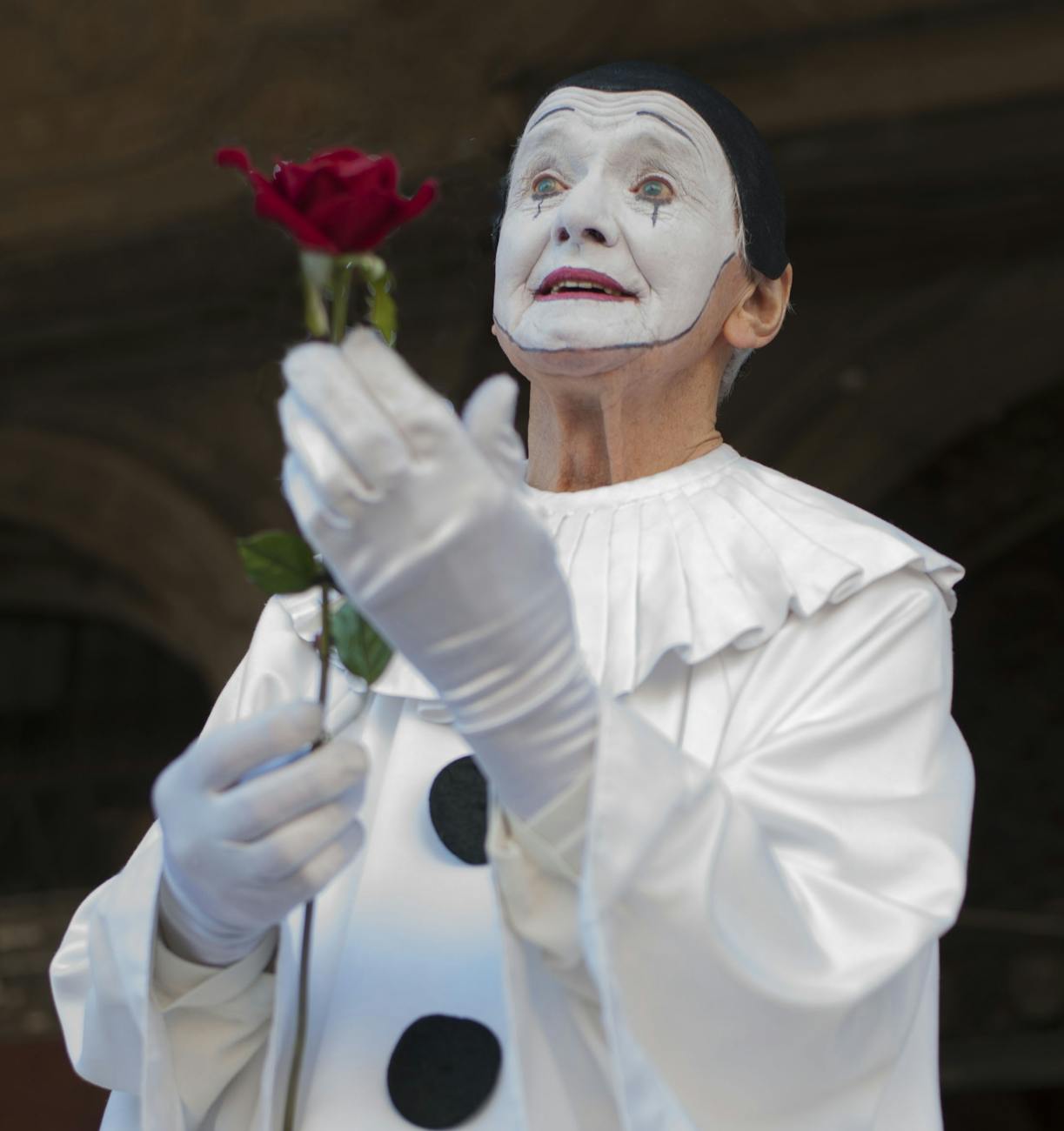 Mime holding a rose. 